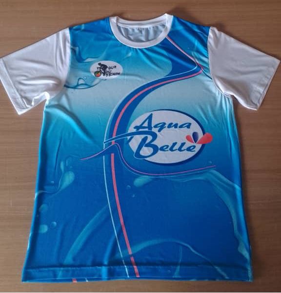 T-shirt sublimé Aqua Belle — Tour du Bénin